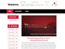 Tablet Screenshot of premiernissanparts.com